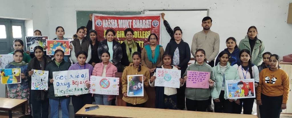 Arya College raises awareness among students under the DrugFree India Campaign